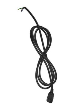 Manguera 3 hilos de 1,5 mm - 2,5 metro Negra Plug&Play C14