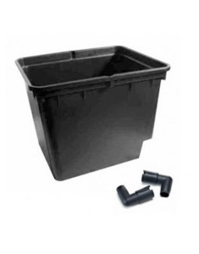 Maceta Dutch Pot Hydro 16 L + 2 Codos GHE