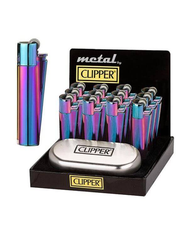 Mechero Clipper Icy Colours 12 uds