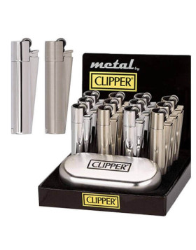 Mechero Clipper Metal Piedra 12 uds
