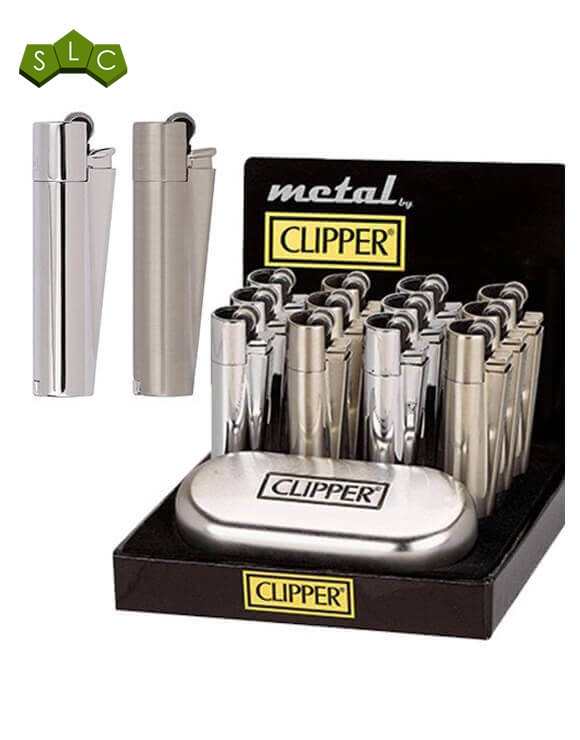 Mechero Metal - Encendedor Clipper Metalizado Recargable - OFERTA SLC