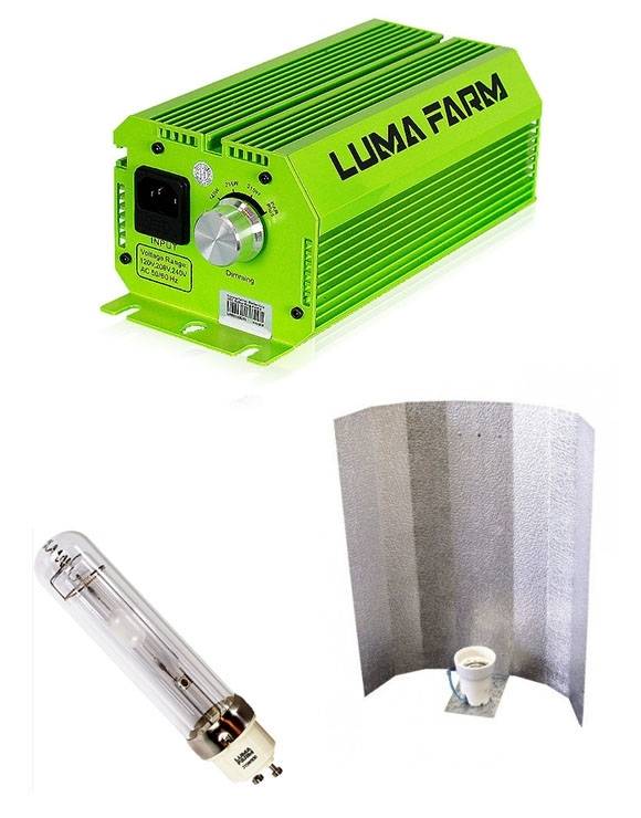 Kit LEC Lumafarm (balastro, adaptador, bombilla, reflector stuco, cable plug&play)