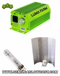 Kit LEC Lumafarm (balastro, adaptador, bombilla, reflector stuco, cable plug&play)