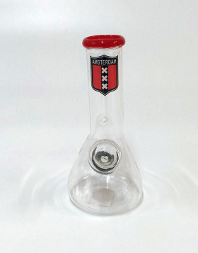 Bong Cristal Amsterdam Rojo 12,5 cm