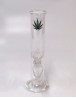 Bong Cristal Hojas Marihuana 20 cm