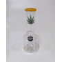 Bong Cristal Hoja Marihuana Amarillo 12,5 cm