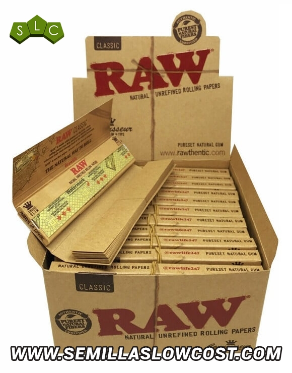 Papel Raw con Filtros de cartón - Connoisseur Clásico - SemillasLowCost