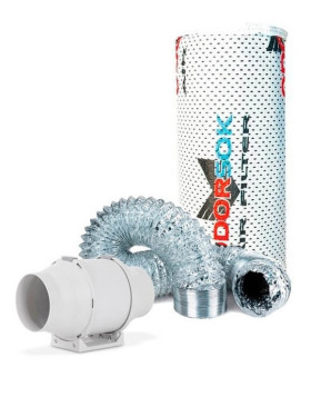 Kit de ventilación (Extractor + Filtro de aire + Conducto)