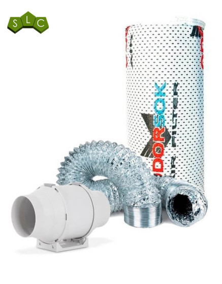 Kit de ventilación (Extractor + Filtro de aire + Conducto)