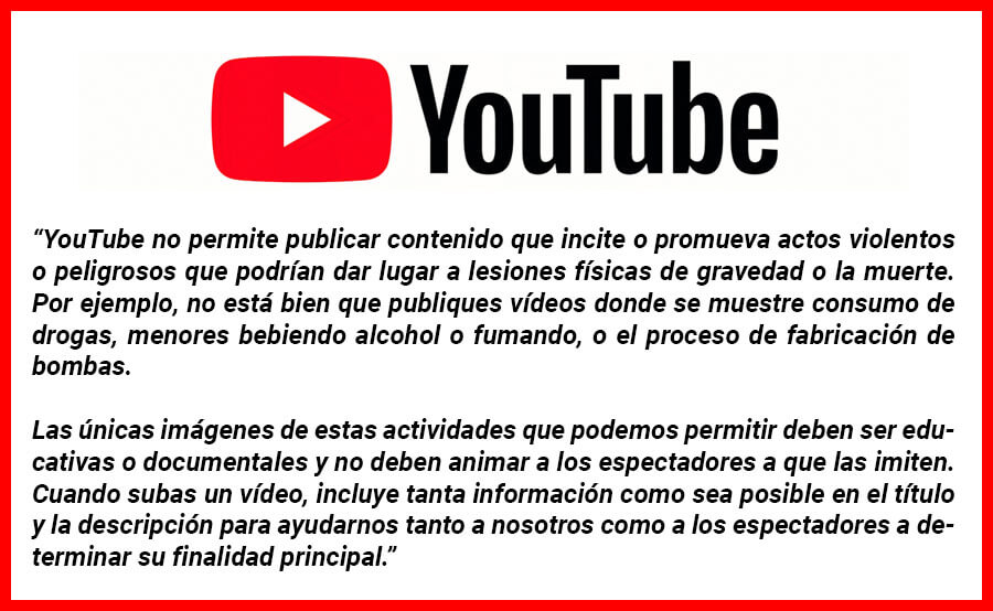 aviso youtube